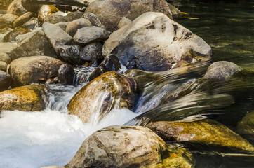 waterfall close up © Taweesak