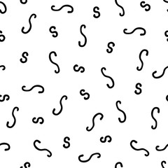 Seamless pattern - letters S