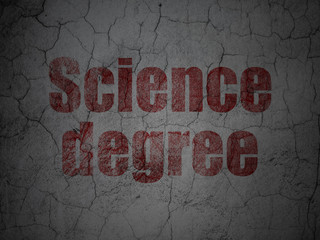 Obraz premium Science concept: Science Degree on grunge wall background
