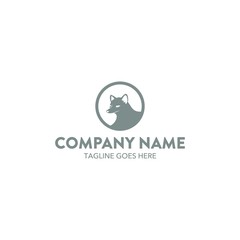 Unique Fox Logo Template