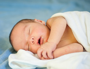 Newborn baby sleeping