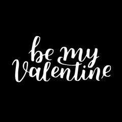 handwritten lettering quote about love to valentines day design or wedding invitation or poster, home decor and other, calligraphy vector illustration. White ink on black isolated background.