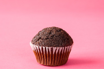 Chocolate muffin no decoration