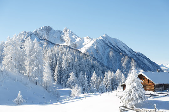 Verschneite Winterlandschaft, Austrian Alps