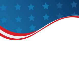 USA flag in style vector