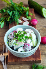 creamy vegetable salad