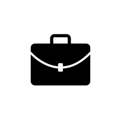 Briefcase icon, vector illustration. Flat design style