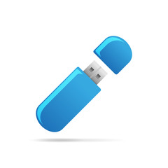 USB Flash drive icon. Vector illustration.