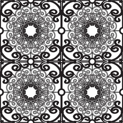 Seamless background with twisted metal bars