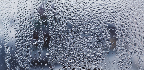 Rain drops on window