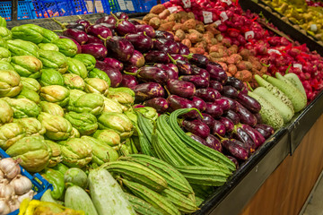 Vegetables on the counter