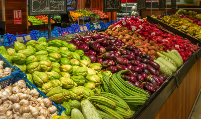 Vegetables on the counter