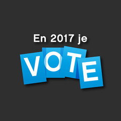 en 2017,je vote