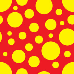Vector Seamless Pattern with circle shapes