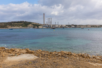 Fototapeta na wymiar Marsaxlokk - das charmante Fischerdorf im Süden Malta's