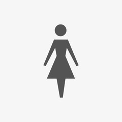 woman icon stock vector illustration flat design
