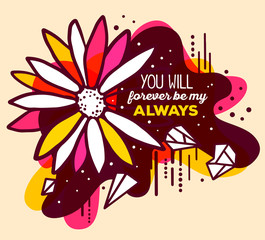 Vector illustration of colorful red and white abstract compositi