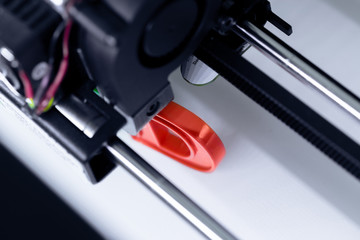 White 3D printing piece