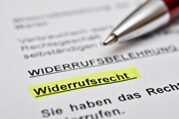 Widerrufsrecht BGB