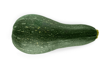 Zucchini squash isolated on white background