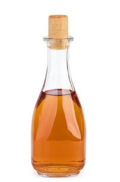 Bottle with apple vinegar