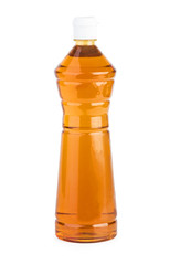 Plastic bottle with apple vinegar