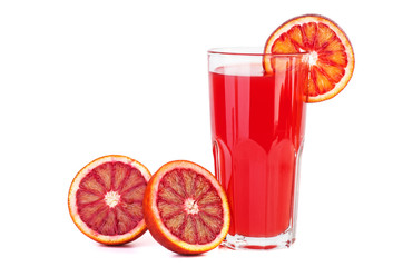 Red bloody orange juice