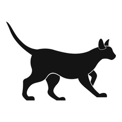 Cat icon, simple style