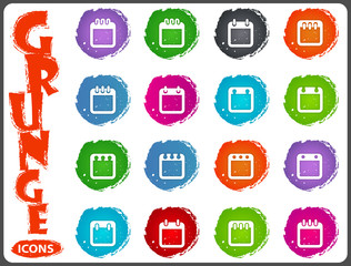Calendar icons set