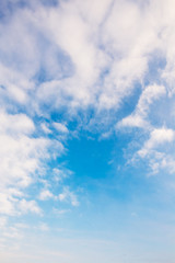 Fototapeta premium Blue blue sky with clouds