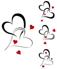 Valentine graphic design set © Yorrico