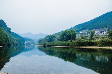 The mountains and countryside scenery