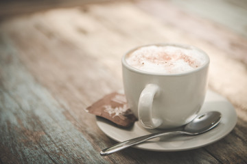 cup of coffee in morning