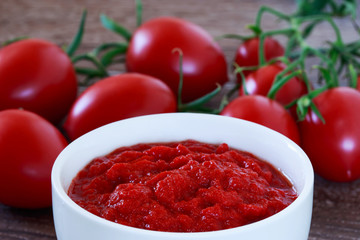 the tomato sauce