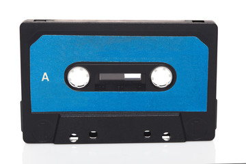 Obraz premium Retro audio cassette isolated on white background