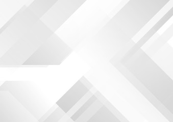Fototapeta premium Abstract grey and white tech geometric background