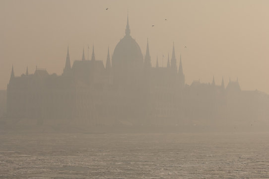 Smog Settled Over Budapest