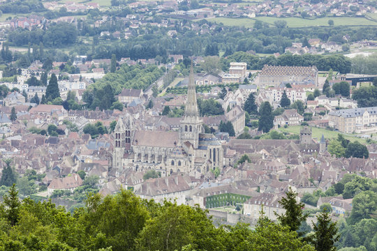 Autun Town And Cathedral