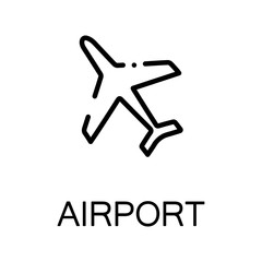 Plane flat icon