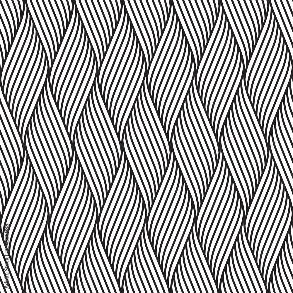Wall mural vector seamless pattern. modern stylish texture. repeating geometric pattern of curving lines.