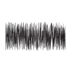 sound wave on white background. sound wave sign.