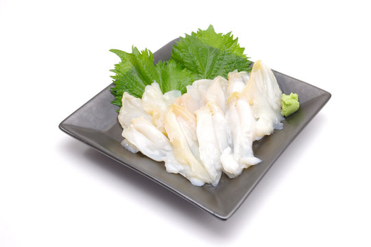 つぶ貝の刺身
