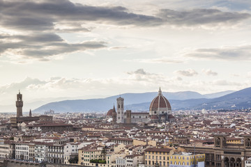 Fototapeta na wymiar The city of Florence in Italy.