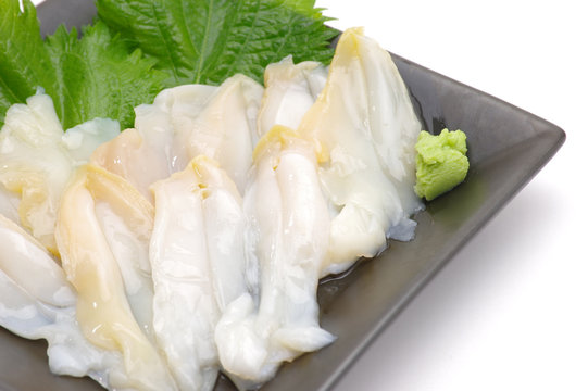 つぶ貝の刺身