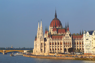 Fototapeta na wymiar Architecture Of Budapest.Parliament.