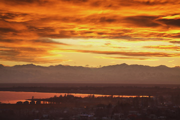 View of Cholpon-Ata. Kyrgyzstan