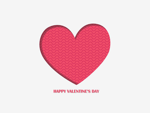 Heart color background and happy Valentine's day