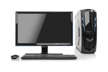 Fototapeta premium Desktop PC computer isolated.