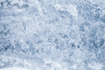 Fototapeta na wymiar Fresh thin ice, natural background photo