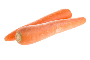 pair long fresh carrot